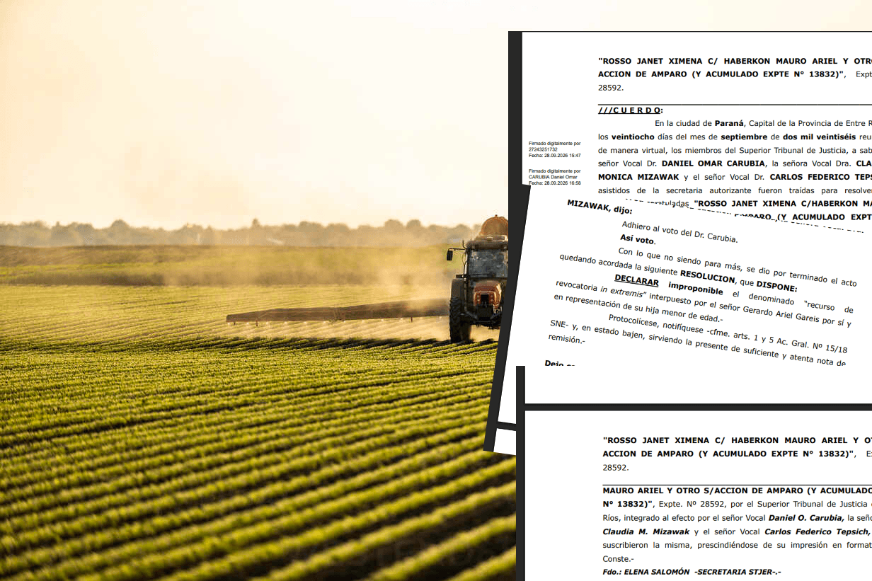 Fumigaciones: el STJ rechaza un recurso de revocatoria «in extremis» - imagen de origen