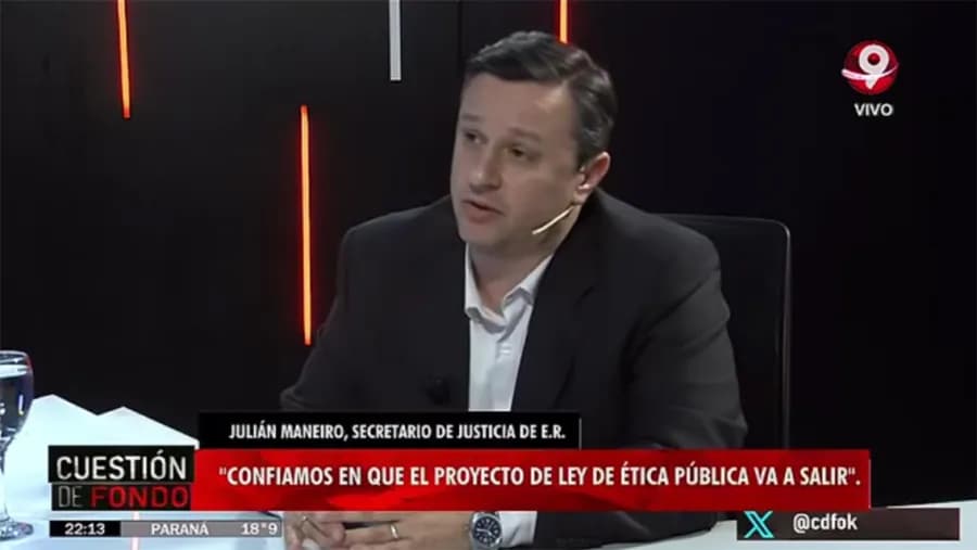 Secretario de Justicia, Julián Maneiro: “Confiamos que el proyecto de Ley de Ética Pública va a salir” | Análisis - imagen de origen