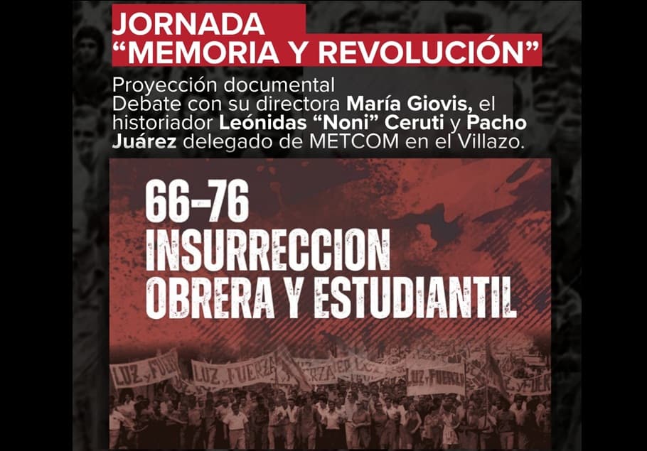 Cine y conversatorio sobre “Memoria y revolución” - imagen de origen