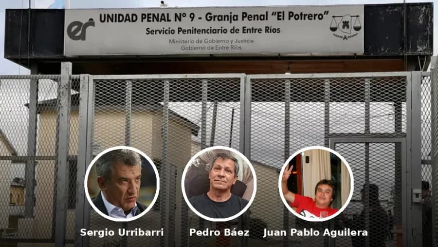 Urribarri, Báez y Aguilera ya se encuentran en la cárcel de Gualeguaychú | Análisis - imagen de origen