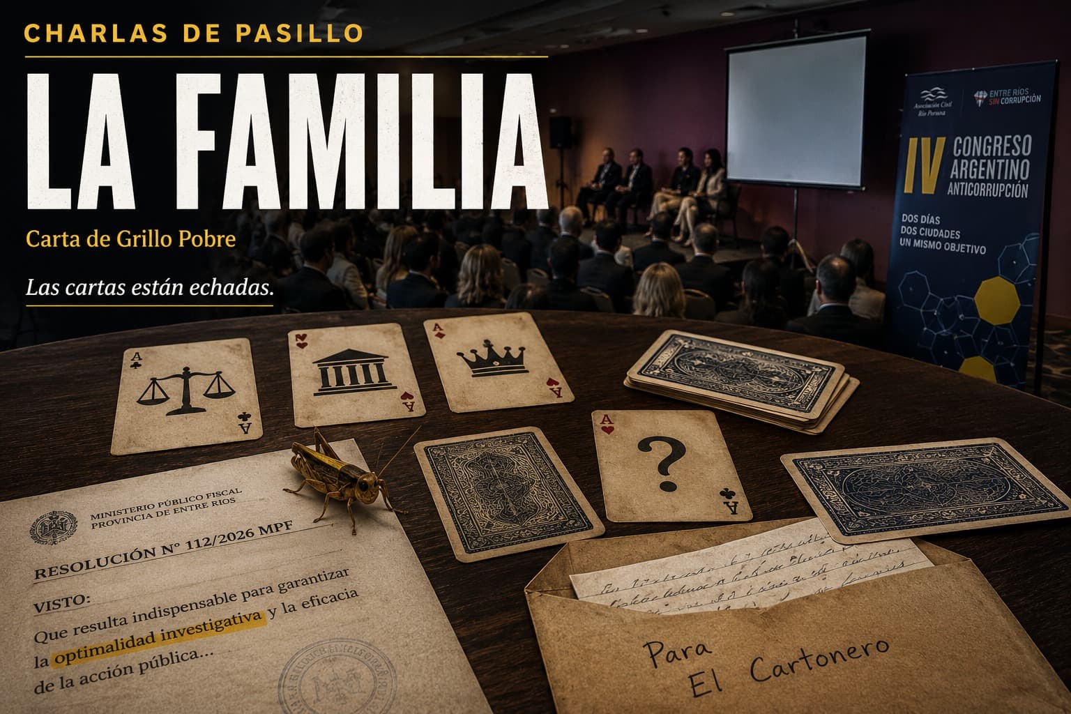 LA FAMILIA JUDICIAL Y EL CONGRESO ANTICORRUPCIÓN: CARTAS ECHADAS EN ENTRE RÍOS - imagen de origen