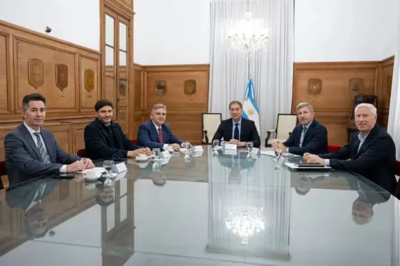 Frigerio, Pullaro y Llaryora plantearon el estado de las rutas nacionales a Santilli - imagen de origen