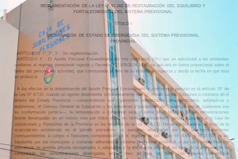 Reglamentaron la reforma previsional entrerriana: cómo se aplicará el aporte extraordinario del 3% - imagen de origen