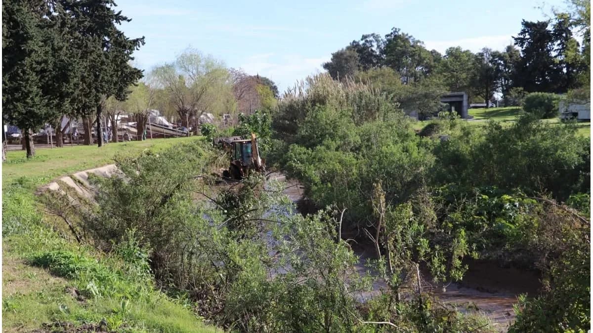 Túnel Subfluvial: comenzaron los trabajos de limpieza en el canal de desagüe pluvial - imagen de origen